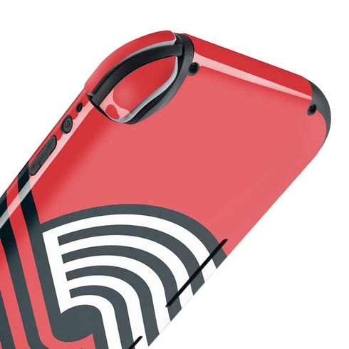 NBA Portland Trail Blazers Large Logo Nintendo Switch Lite Skin